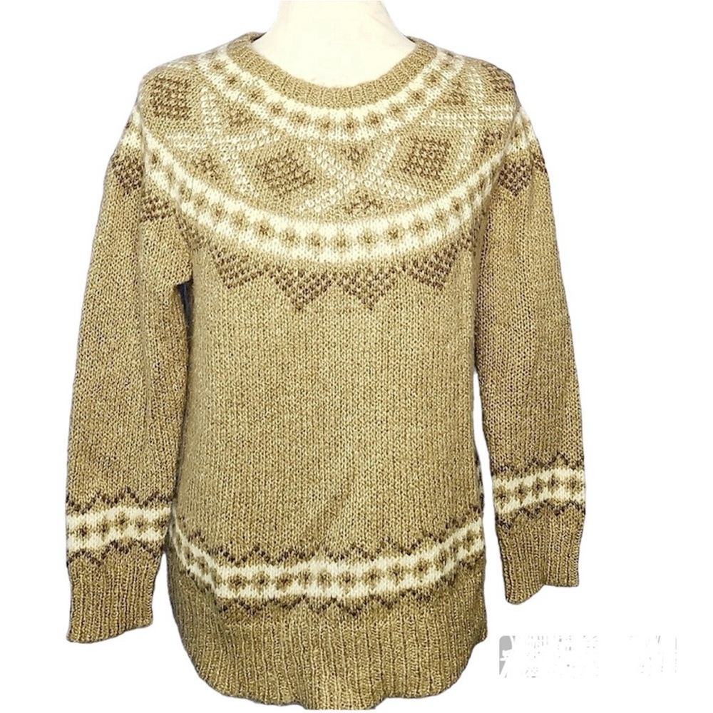 J. JILL FAIR ISLE OVERSIZED PULLOVER